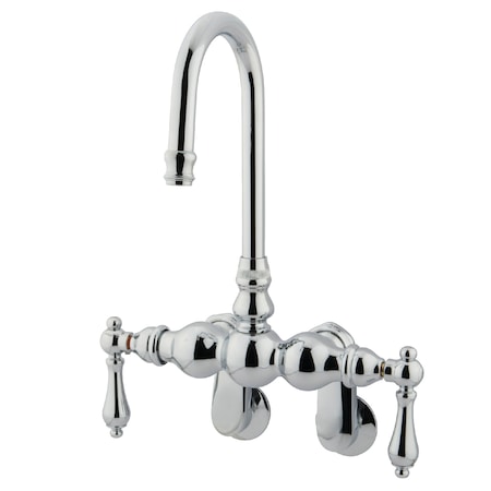 Wall-Mount Clawfoot Tub Faucet, Polished Chrome, Tub Wall Mount MPN:CC82T1