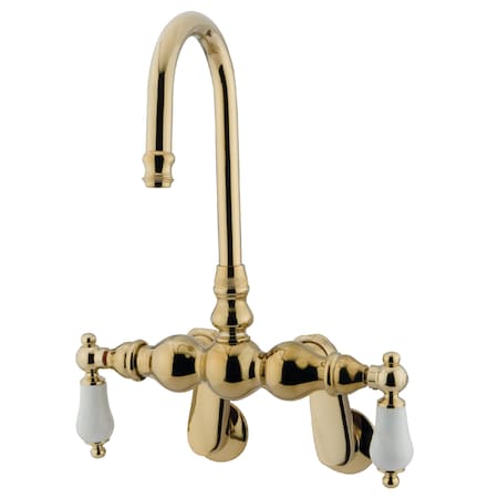 Wall-Mount Clawfoot Tub Faucet, Standard, 3-3/8
