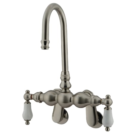 Wall-Mount Clawfoot Tub Faucet, Standard, 3-3/8