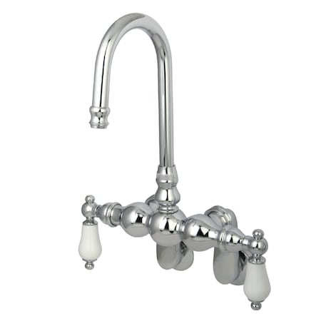Wall-Mount Clawfoot Tub Faucet, Standard, 3-3/8