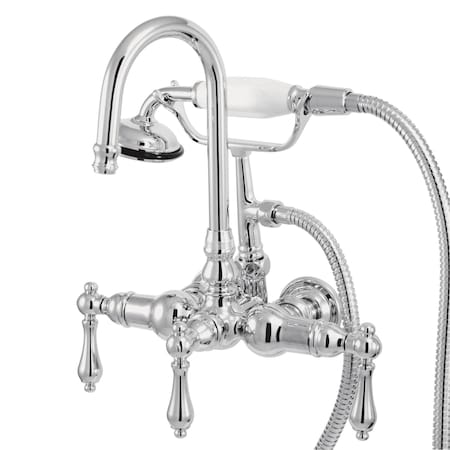 Wall-Mount Clawfoot Tub Faucet, Polished Chrome, Tub Wall Mount MPN:CC8T1