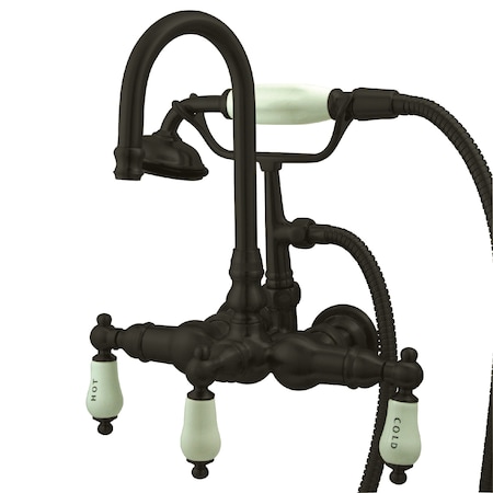 Wall-Mount Clawfoot Tub Faucet, Oil Rubbed Bronze, Tub Wall Mount MPN:CC9T5