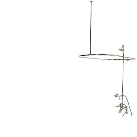 Clawfoot Tub Faucet Packages, Standard, 2, Deck Mount, Brushed Nickel MPN:CCK1178DPL