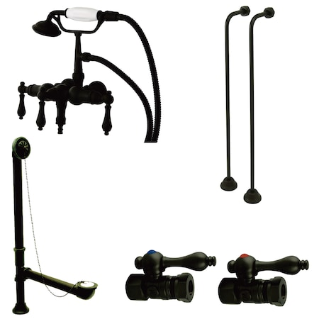 Clawfoot Tub Faucet Packages, Oil Rubbed Bronze, Tub Wall Mount MPN:CCK19T5A