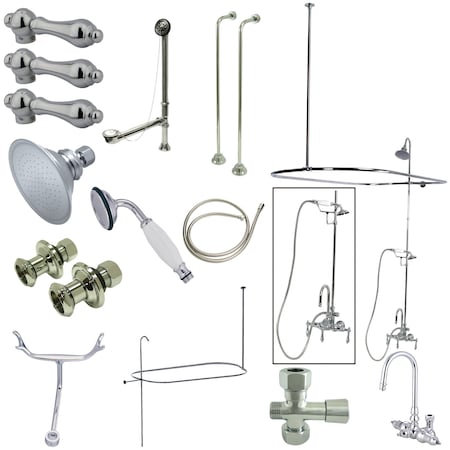 Clawfoot Tub Faucet Packages, Standard, 3-3/8