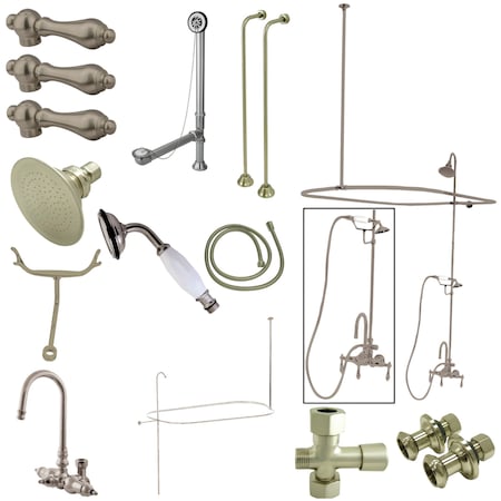 Clawfoot Tub Faucet Packages, Standard, 3-3/8