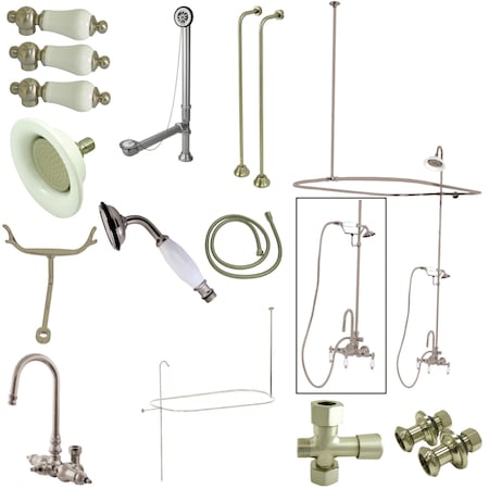 Clawfoot Tub Faucet Packages, Standard, 3-3/8