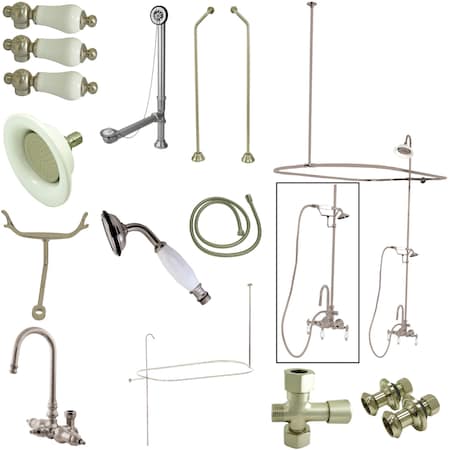Clawfoot Tub Faucet Packages, Standard, 3-3/8
