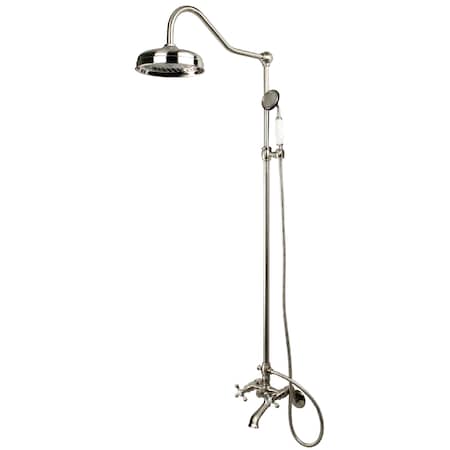 Clawfoot Tub Faucet Packages, Brushed Nickel, Wall Mount MPN:CCK2668