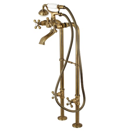 Freestanding Tub Faucet, Standard, 2, Freestanding, Antique Brass MPN:CCK266K3