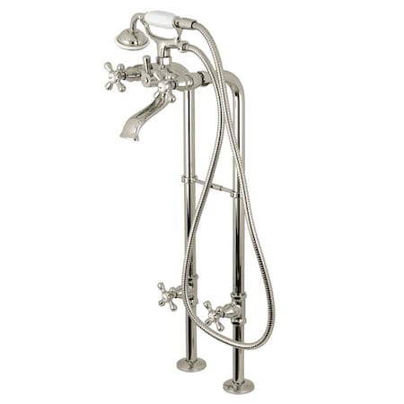 Freestanding Tub Faucet, Standard, 2, Freestanding, Polished Nickel MPN:CCK266K6