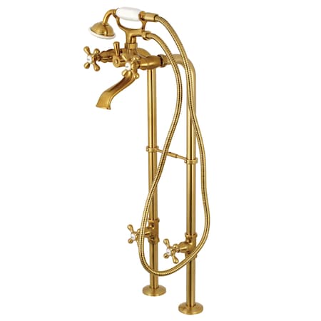 Freestanding Tub Faucet, 2, Freestanding, Brushed Brass MPN:CCK266K7