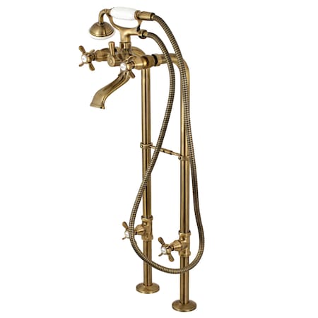 Freestanding Tub Faucet, Standard, 2, Freestanding, Antique Brass MPN:CCK285K3