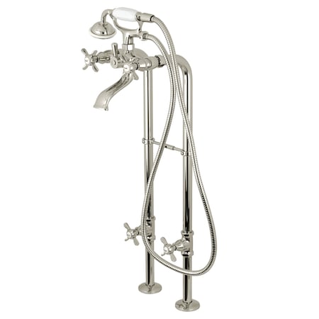 Freestanding Tub Faucet, Standard, 2, Freestanding, Polished Nickel MPN:CCK285K6