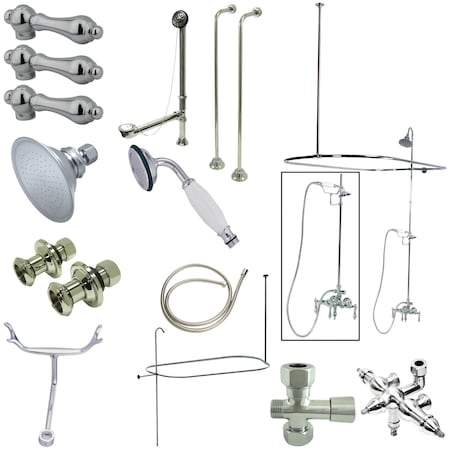 Clawfoot Tub Faucet Packages, Standard, 3-3/8