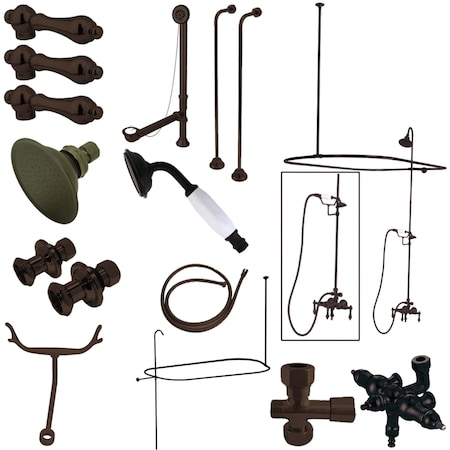 Clawfoot Tub Faucet Packages, Standard, 3-3/8
