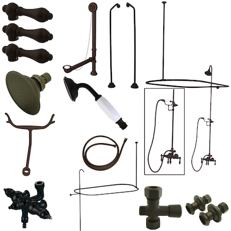 Clawfoot Tub Faucet Packages, Standard, 3-3/8