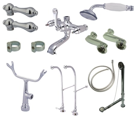 Clawfoot Tub Faucet Packages, Polished Chrome, Freestanding MPN:CCK5101AL