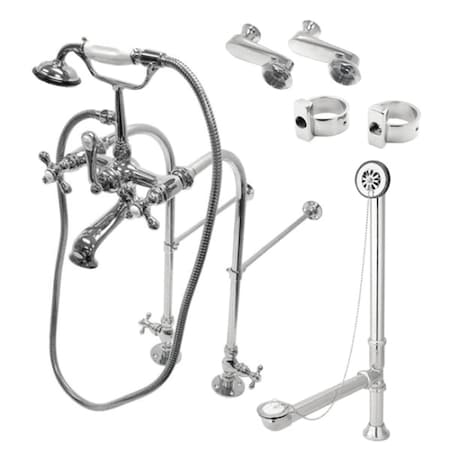 Clawfoot Tub Faucet Packages, Polished Chrome, Freestanding MPN:CCK5101AX