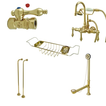 Clawfoot Tub Faucet Packages, Standard, 3-3/8