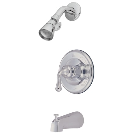 Tub and Shower Faucet, Standard, 3, Wall Mount, Polished Chrome MPN:KB1631