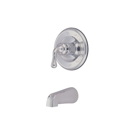 Tub and Shower Faucet, Standard, 2, Wall Mount, Polished Chrome MPN:KB1631TO