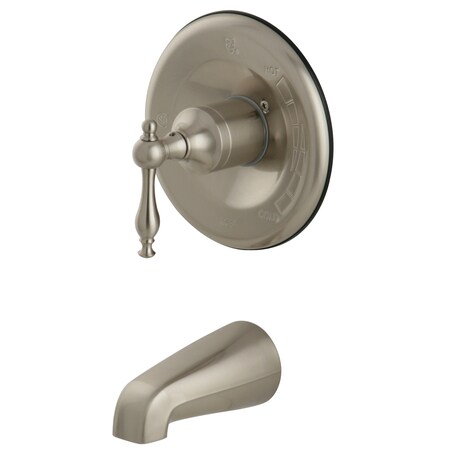 Tub and Shower Faucet, Standard, 2, Wall Mount, Brushed Nickel MPN:KB1638NLTO