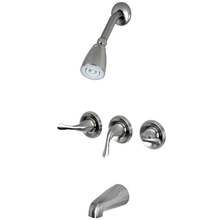 Tub and Shower Faucet, Brushed Nickel, Wall Mount MPN:KB2238YL