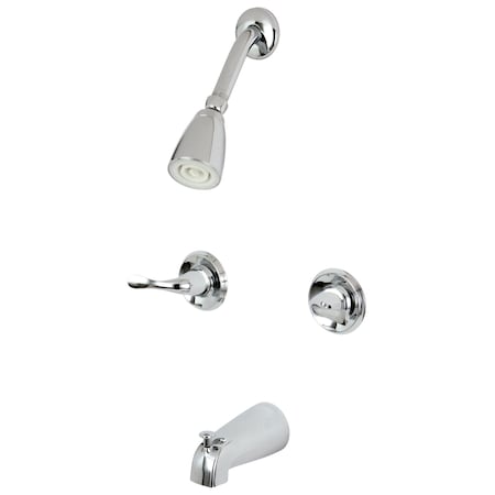 Tub and Shower Faucet, Polished Chrome, Wall Mount MPN:KB2241YL