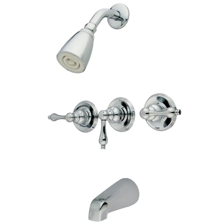 Tub and Shower Faucet, Polished Chrome, Wall Mount MPN:KB231AL
