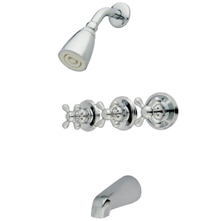 Tub and Shower Faucet, Polished Chrome, Wall Mount MPN:KB231AX