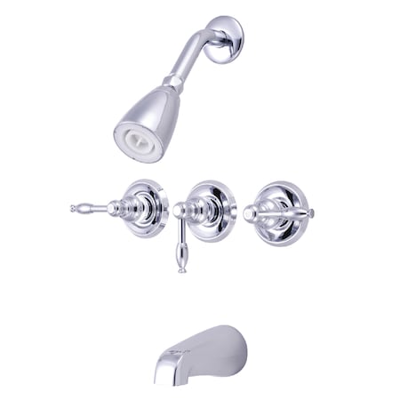 Tub and Shower Faucet, Polished Chrome, Wall Mount MPN:KB231KL