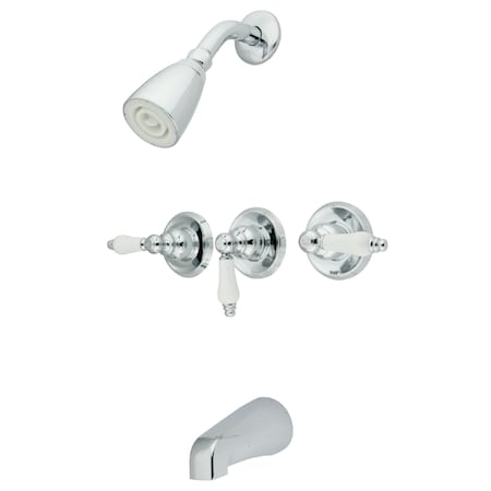 Tub and Shower Faucet, Polished Chrome, Wall Mount MPN:KB231PL