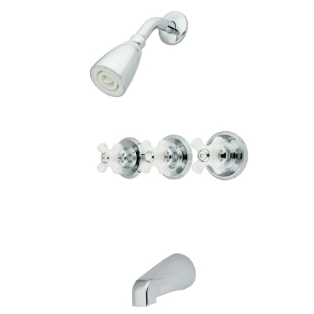 Tub and Shower Faucet, Polished Chrome, Wall Mount MPN:KB231PX