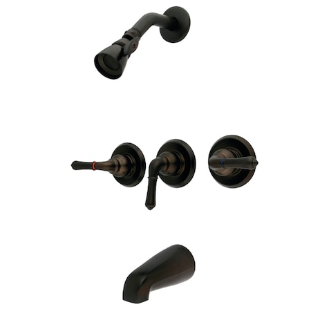 Tub and Shower Faucet, Oil Rubbed Bronze, Wall Mount MPN:KB235