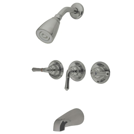 Tub and Shower Faucet, Brushed Nickel, Wall Mount MPN:KB238