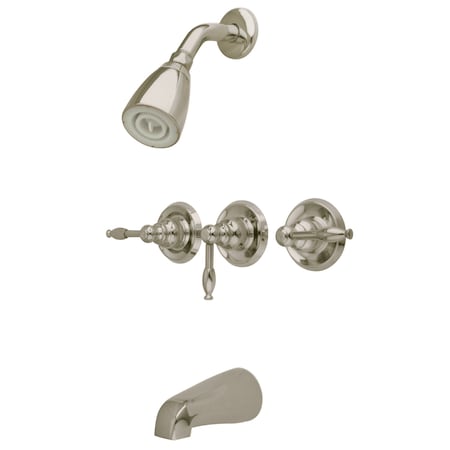 Tub and Shower Faucet, Brushed Nickel, Wall Mount MPN:KB238KL