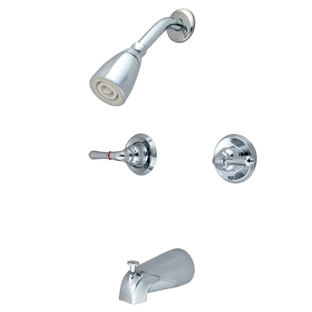 Tub and Shower Faucet, Polished Chrome, Wall Mount MPN:KB241
