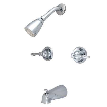 Tub and Shower Faucet, Polished Chrome, Wall Mount MPN:KB241KL