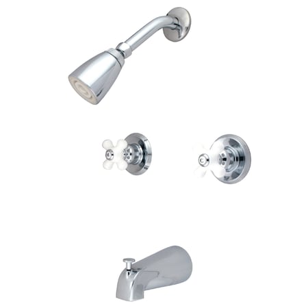 Tub and Shower Faucet, Polished Chrome, Wall Mount MPN:KB241PX