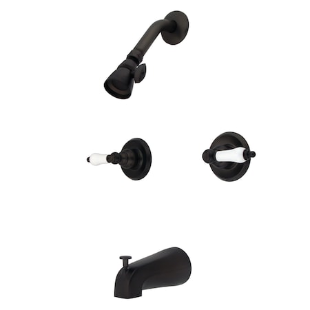 Tub and Shower Faucet, Oil Rubbed Bronze, Wall Mount MPN:KB245PL