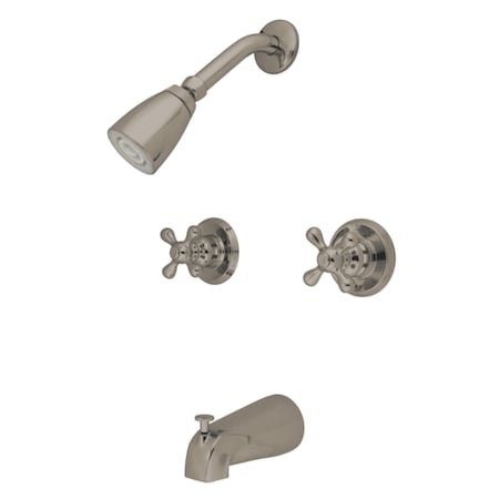 KB248AX Twin Handle Tub & Shower Faucet With Decor Cross Handle MPN:KB248AX