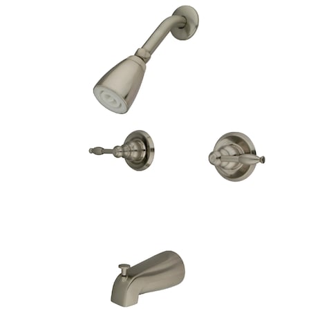 Tub and Shower Faucet, Brushed Nickel, Wall Mount MPN:KB248KL