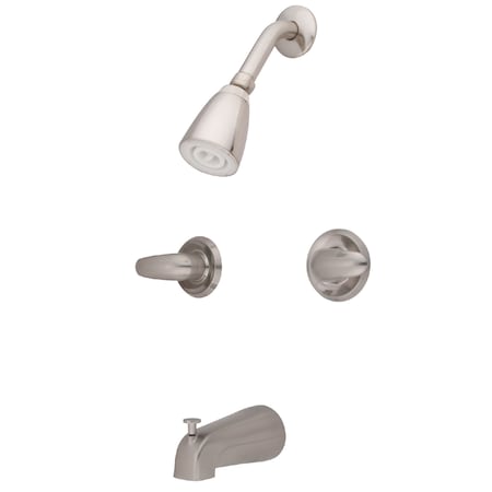 Tub and Shower Faucet, Brushed Nickel, Wall Mount MPN:KB248LL