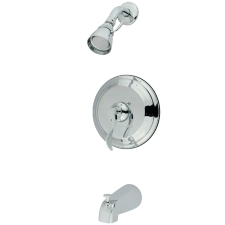 Tub and Shower Faucet, Standard, 3, Wall Mount, Polished Chrome MPN:KB2631DFL