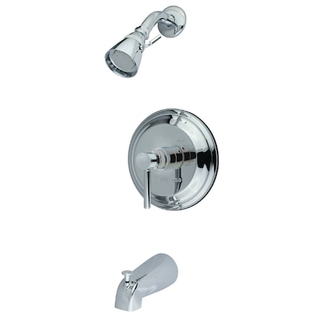 Tub and Shower Faucet, Standard, 3, Wall Mount, Polished Chrome MPN:KB2631DL