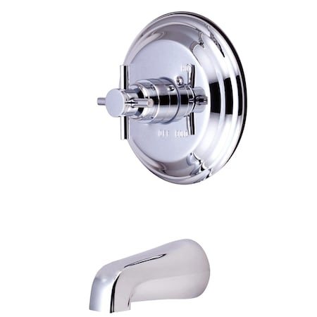 Tub and Shower Faucet, Standard, 2, Wall Mount, Polished Chrome MPN:KB2631DXTO