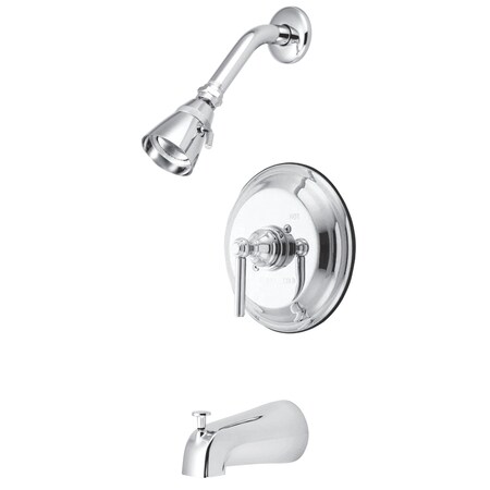 Tub and Shower Faucet, Standard, 3, Wall Mount, Polished Chrome MPN:KB2631EL