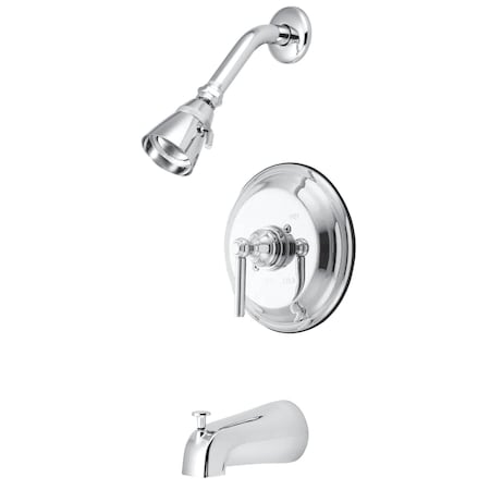 Tub and Shower Faucet, Standard, 3, Wall Mount, Polished Chrome MPN:KB2631ELT