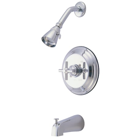 Tub and Shower Faucet, Standard, 3, Wall Mount, Polished Chrome MPN:KB2631EX